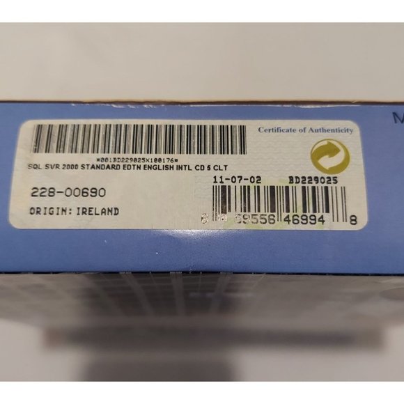 Microsoft SQL Server 2000 Standard Edition w/5 Client Licenses - 228-00690 - Picture 3 of 8